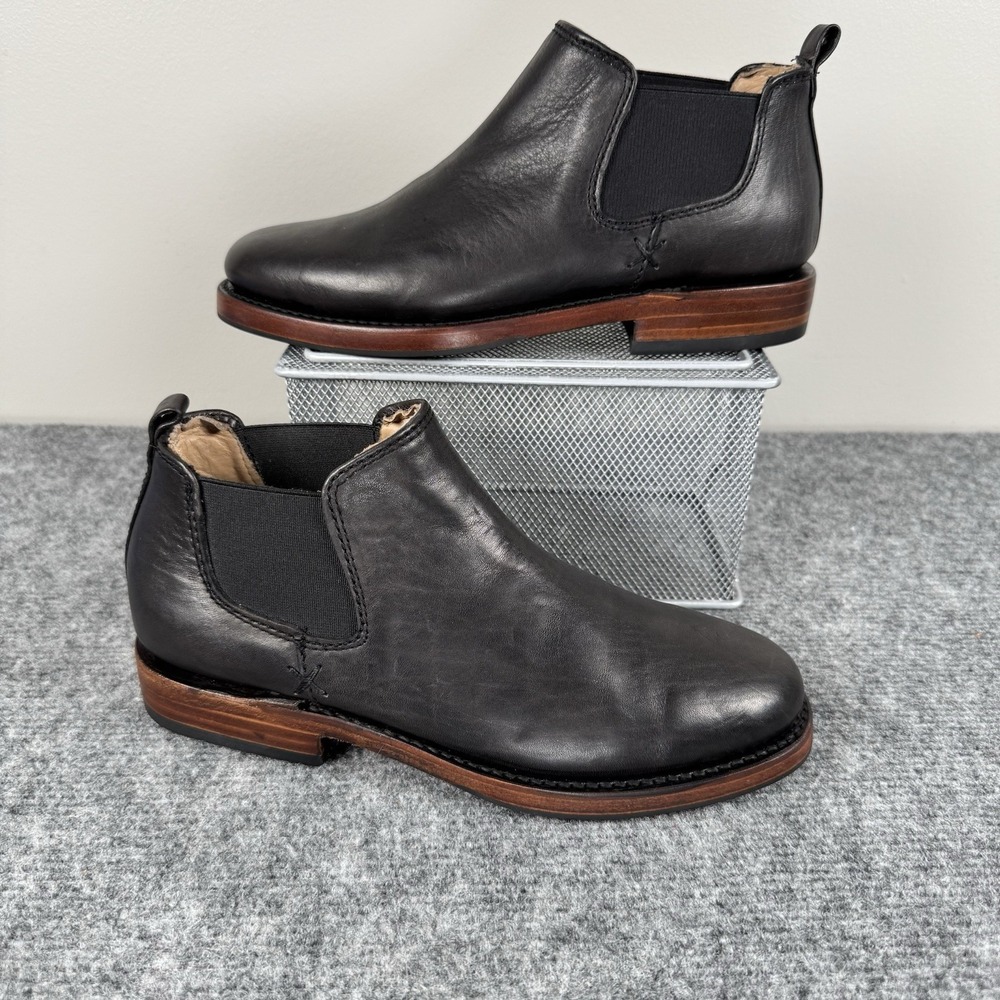 Sutro Footwear Ocean Chelsea Ankle Boots Women's 6‎ Black Leather Goodyear New
